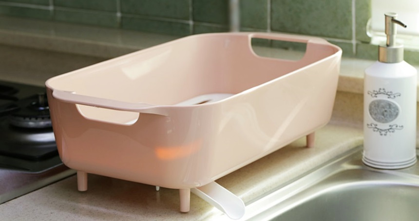 Dish drainer Mini dishware drying rack L Mono Simp