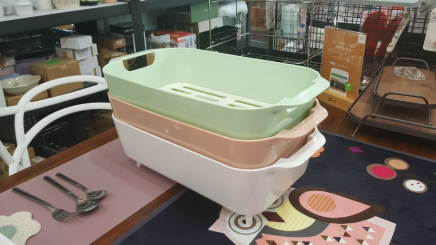 Dish drainer Mini dishware drying rack L Mono Simp