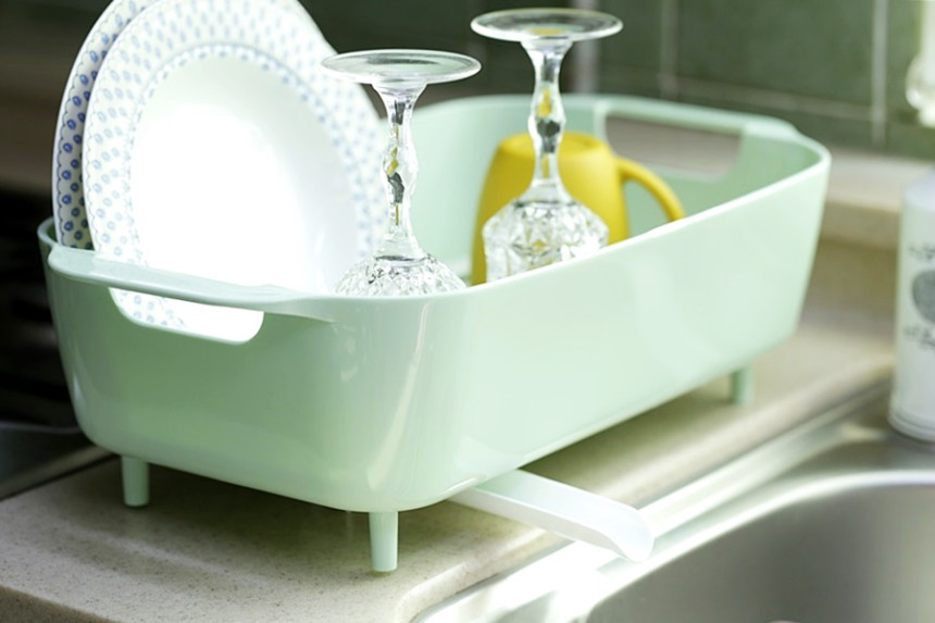 Dish drainer Mini dishware drying rack L Mono Simp