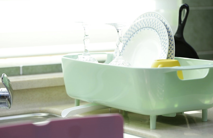 Dish drainer Mini dishware drying rack L Mono Simp