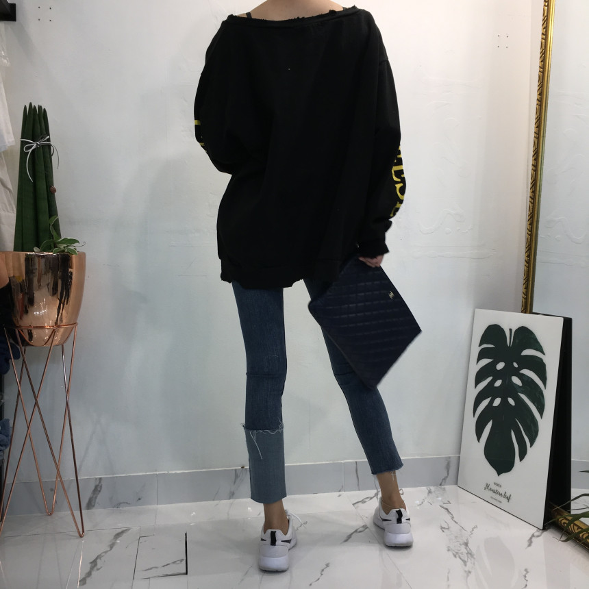 Women Jeans Pants Denim Uncut Roll-up Skinny Jean 