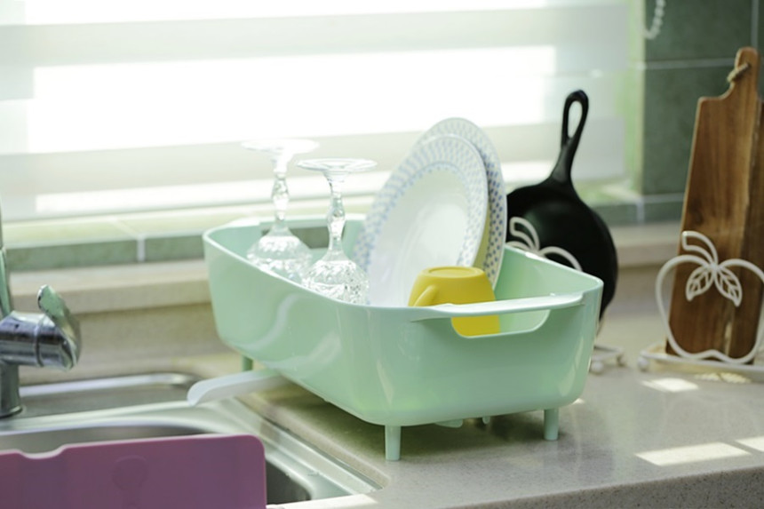 Dish drainer Mini dishware drying rack L Mono Simp