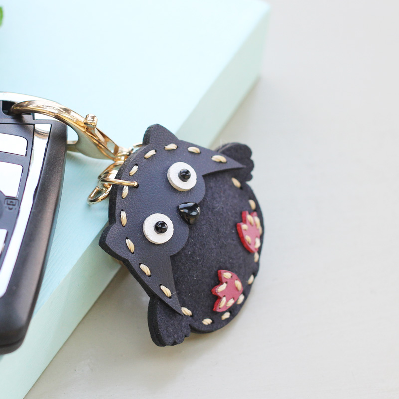 핸드메이드 미니 부엉이 키링 차키홀더 - 상세 이미지 3