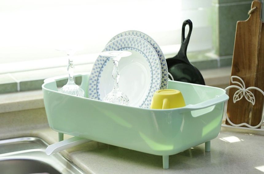 Dish drainer Mini dishware drying rack L Mono Simp