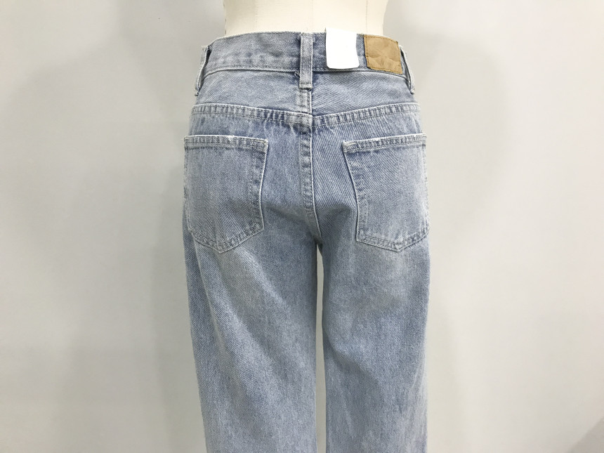 Korea Jeans Pants youu Disloid Exhaust Denim Pants