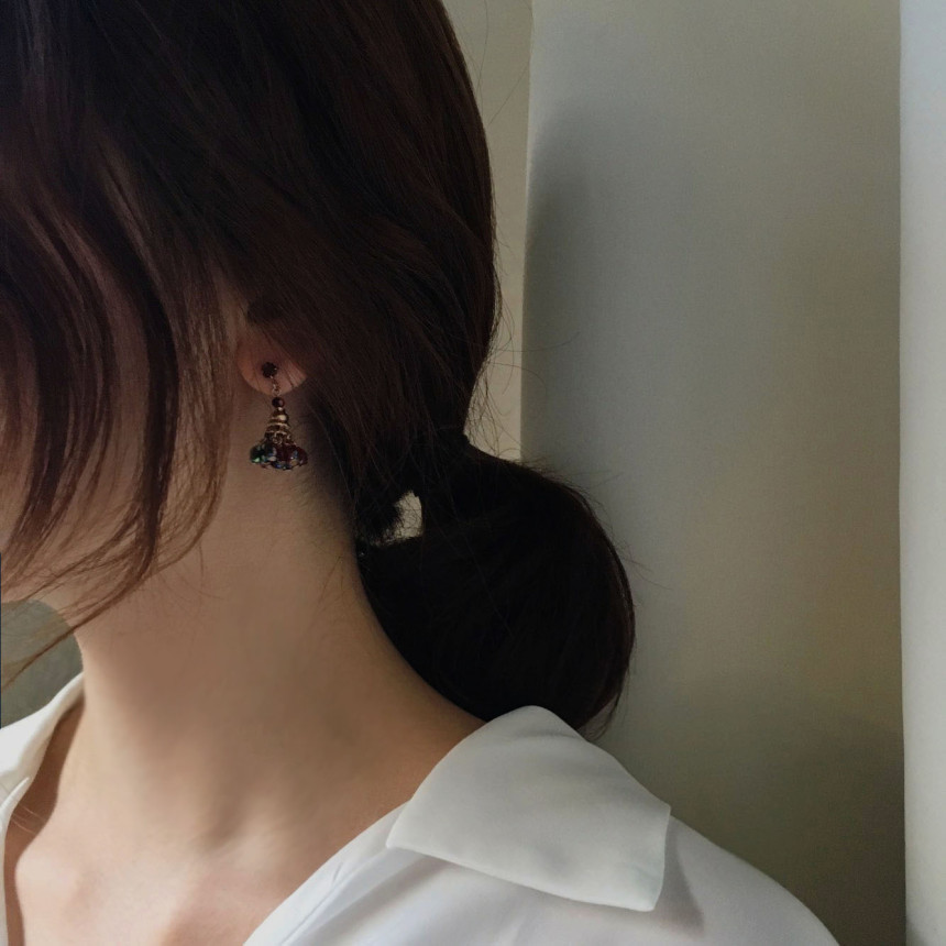 Jurassic Handmade Surgery Earrings 4color Feminine