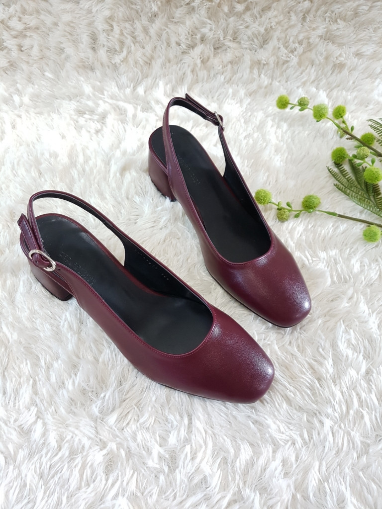 <b><p>Korean squa Sling Bag Middle Hill pump 4col</p></b><b><p>韓国語 スクエア スリングバック ミドルヒール パンプス 4col 正方形の鼻 女性</p></b><br /><br /><p align='center'>