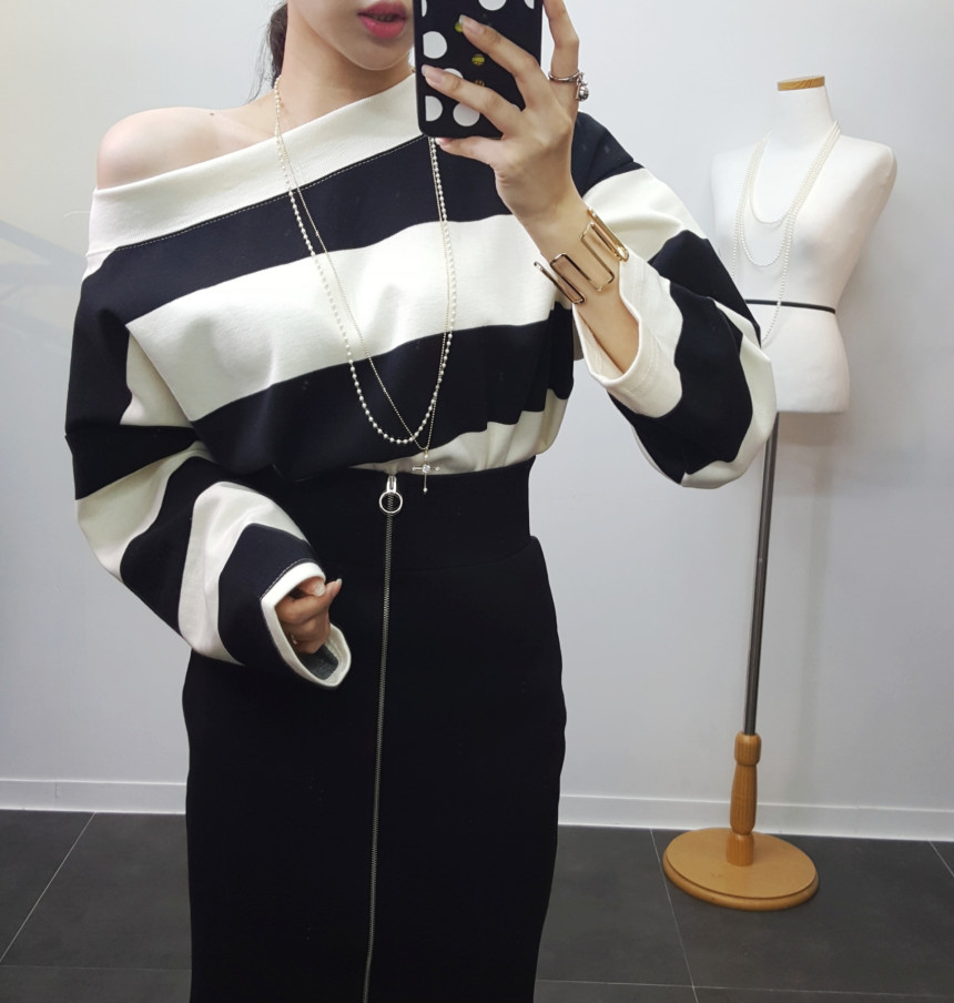 Cross long necklace Long necklace layered Long pea