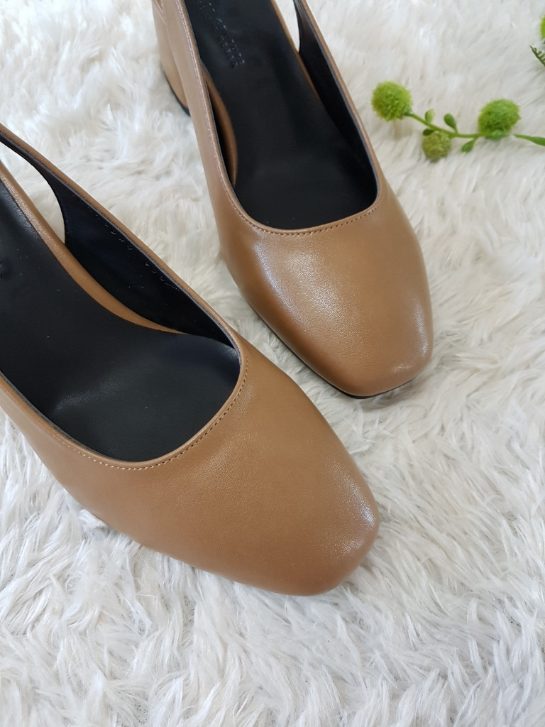 <b><p>Korean squa Sling Bag Middle Hill pump 4col</p></b><b><p>韓国語 スクエア スリングバック ミドルヒール パンプス 4col 正方形の鼻 女性</p></b><br /><br /><p align='center'>
