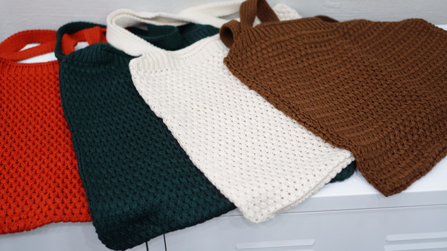 Knit Eco Bag 4 Color 40 American Sheepskin 3 Women