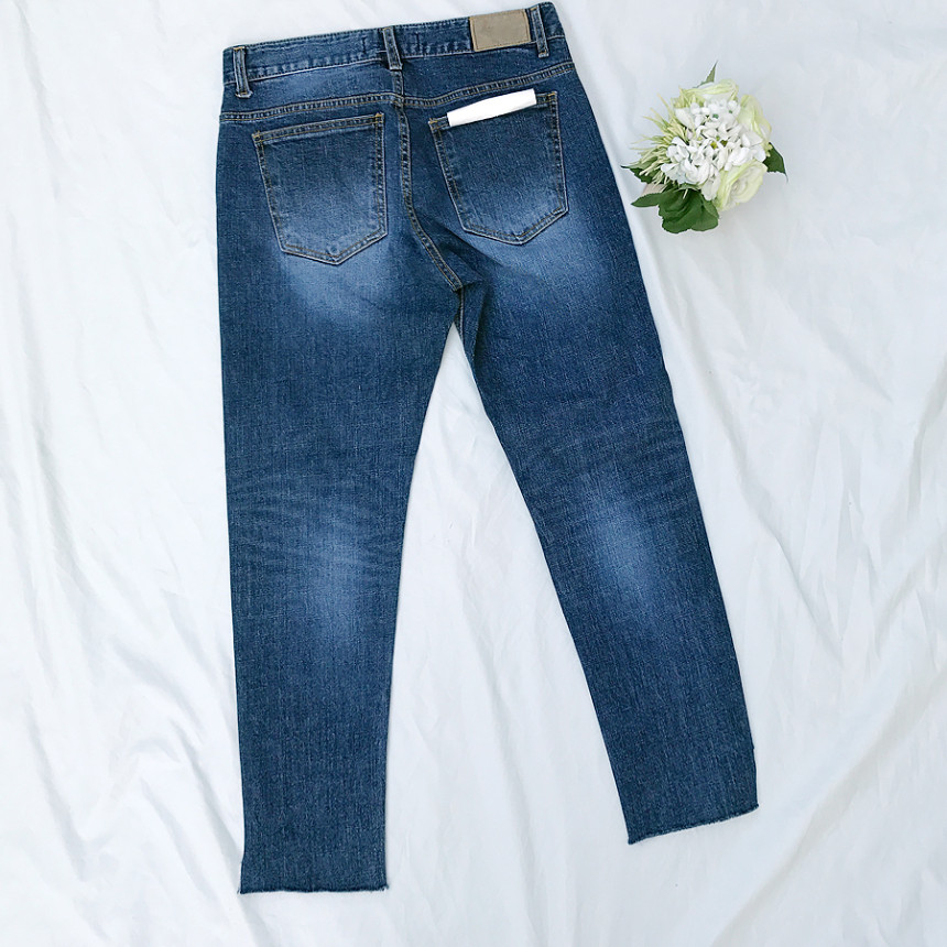 Korea Jeans Pants Men's Denim Pants Coat Jeans 