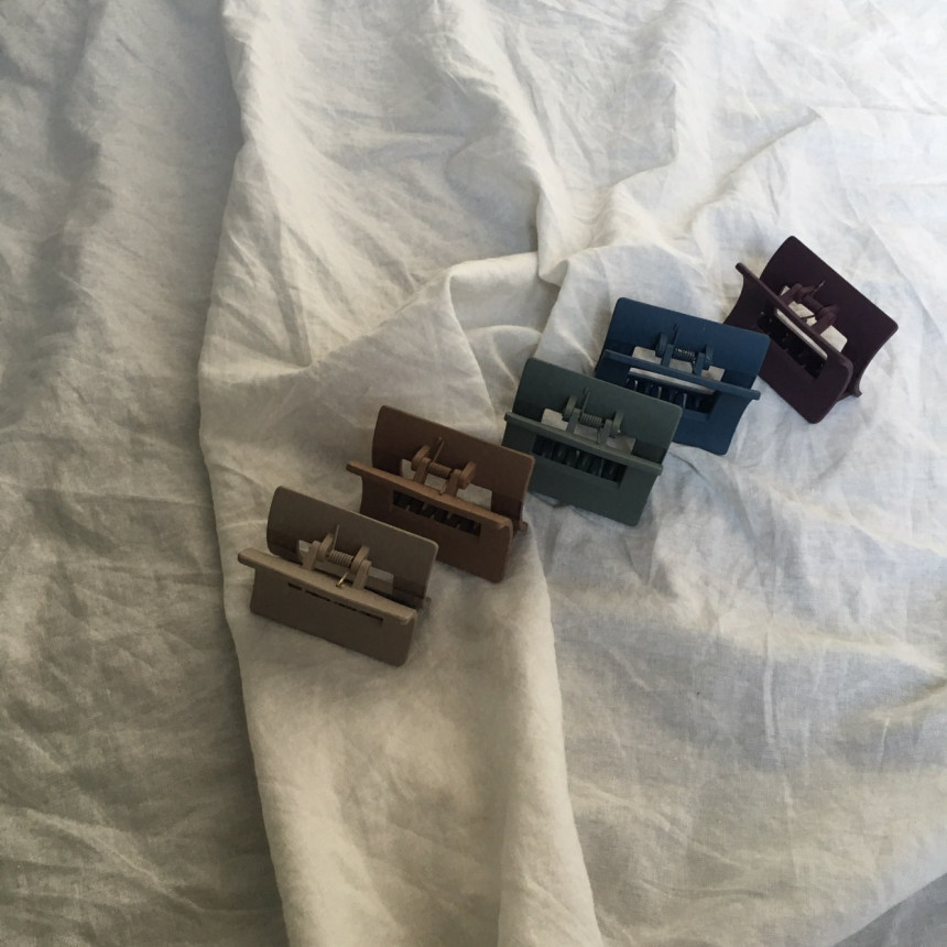 Hair Accessories Monochrome Simple Tongue Pin 5col