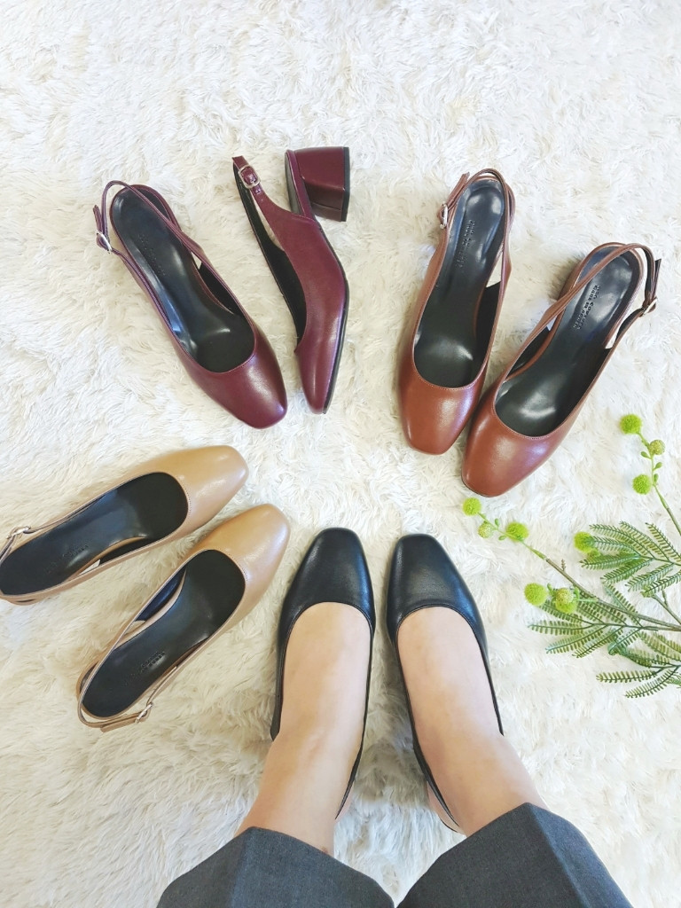 <b><p>Korean squa Sling Bag Middle Hill pump 4col</p></b><b><p>韓国語 スクエア スリングバック ミドルヒール パンプス 4col 正方形の鼻 女性</p></b><br /><br /><p align='center'>