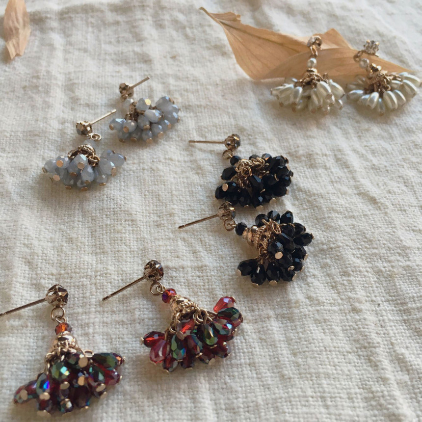 Jurassic Handmade Surgery Earrings 4color Feminine