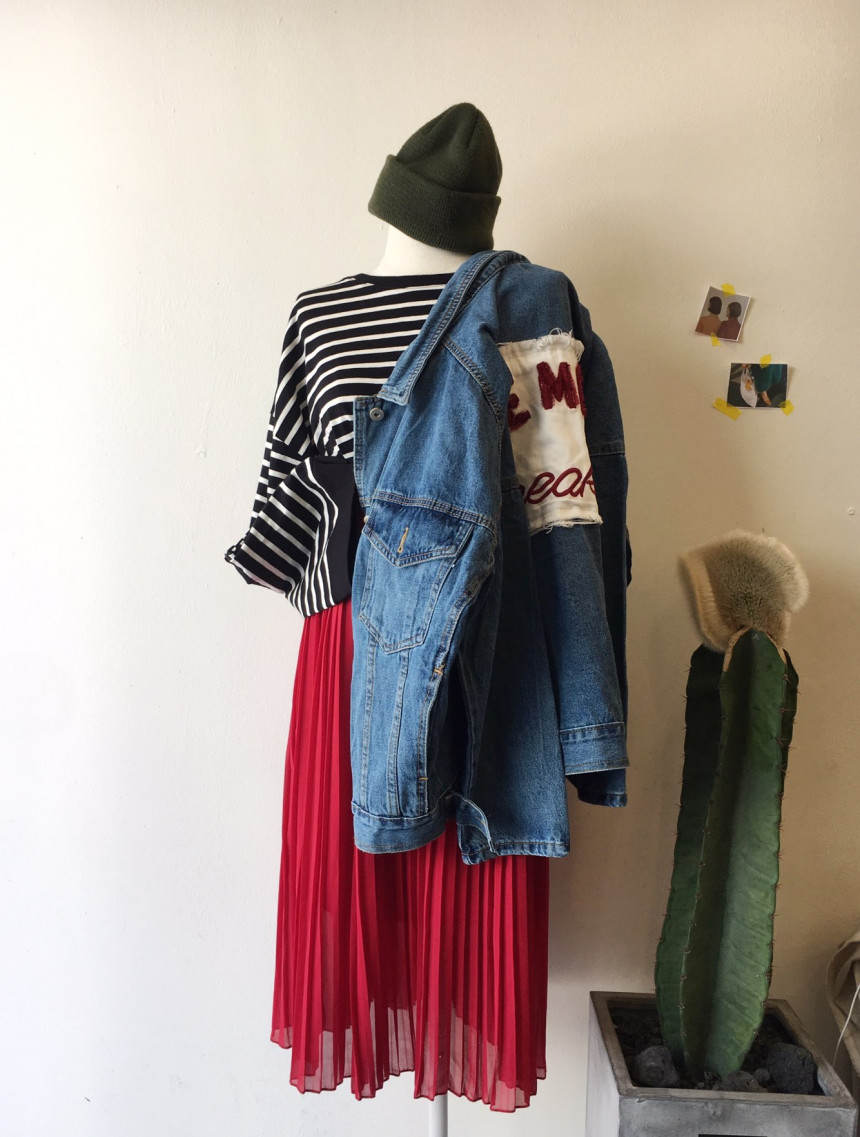 Pure Pleated Chiffon Long Skirt 30-to-2 Women Brie