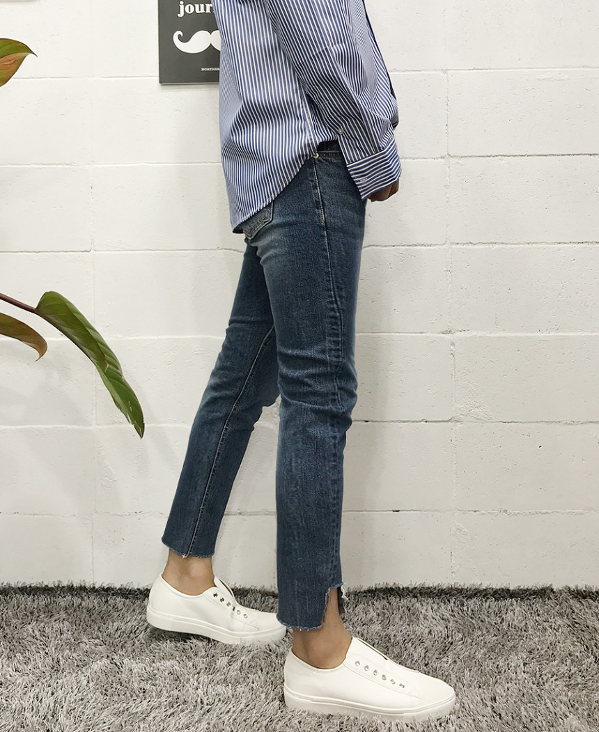 Korea Jeans Pants Men's Denim Pants Coat Jeans 