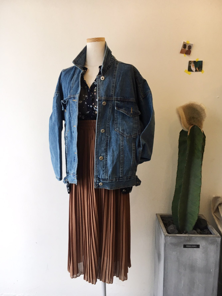 Pure Pleated Chiffon Long Skirt 30-to-2 Women Brie