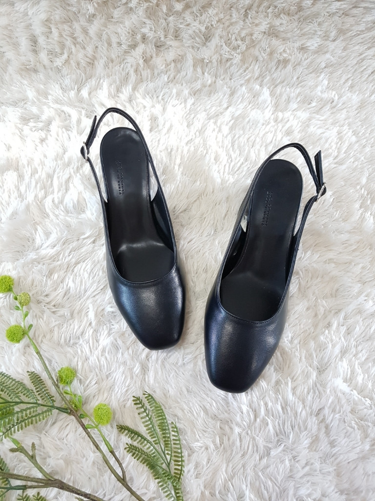 <b><p>Korean squa Sling Bag Middle Hill pump 4col</p></b><b><p>韓国語 スクエア スリングバック ミドルヒール パンプス 4col 正方形の鼻 女性</p></b><br /><br /><p align='center'>