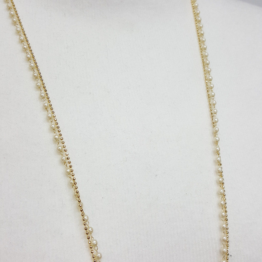 Cross long necklace Long necklace layered Long pea