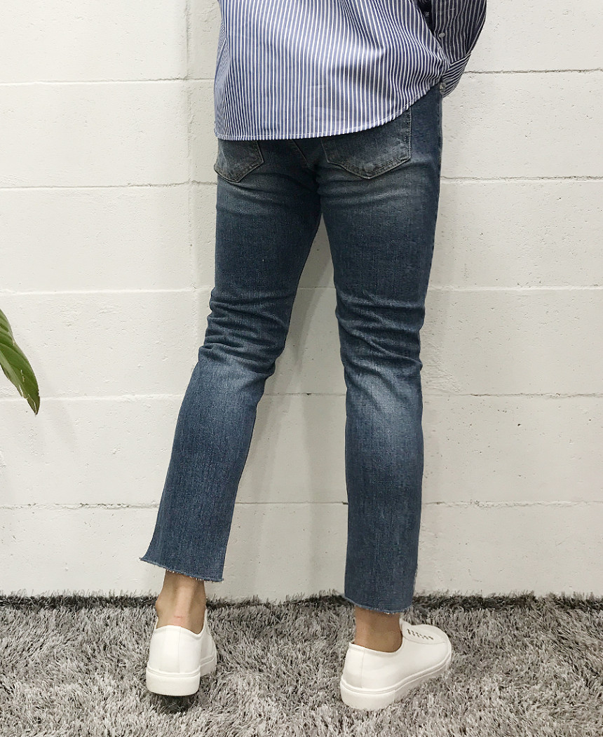 Korea Jeans Pants Men's Denim Pants Coat Jeans 