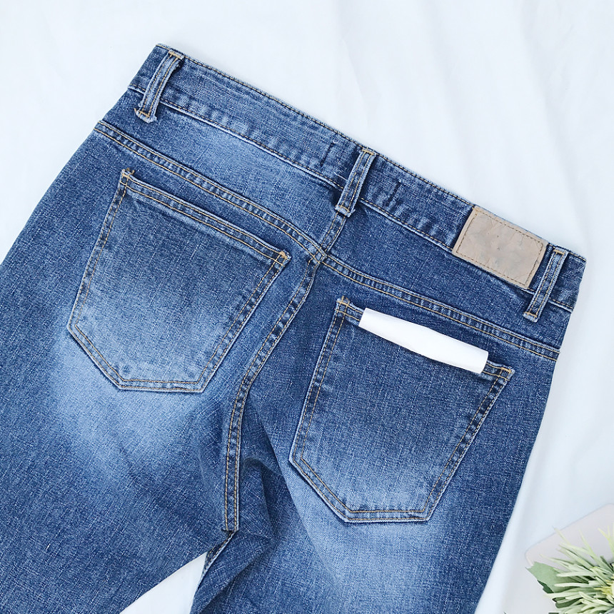 Korea Jeans Pants Men's Denim Pants Coat Jeans 