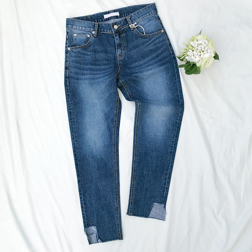 Korea Jeans Pants Men's Denim Pants Coat Jeans 