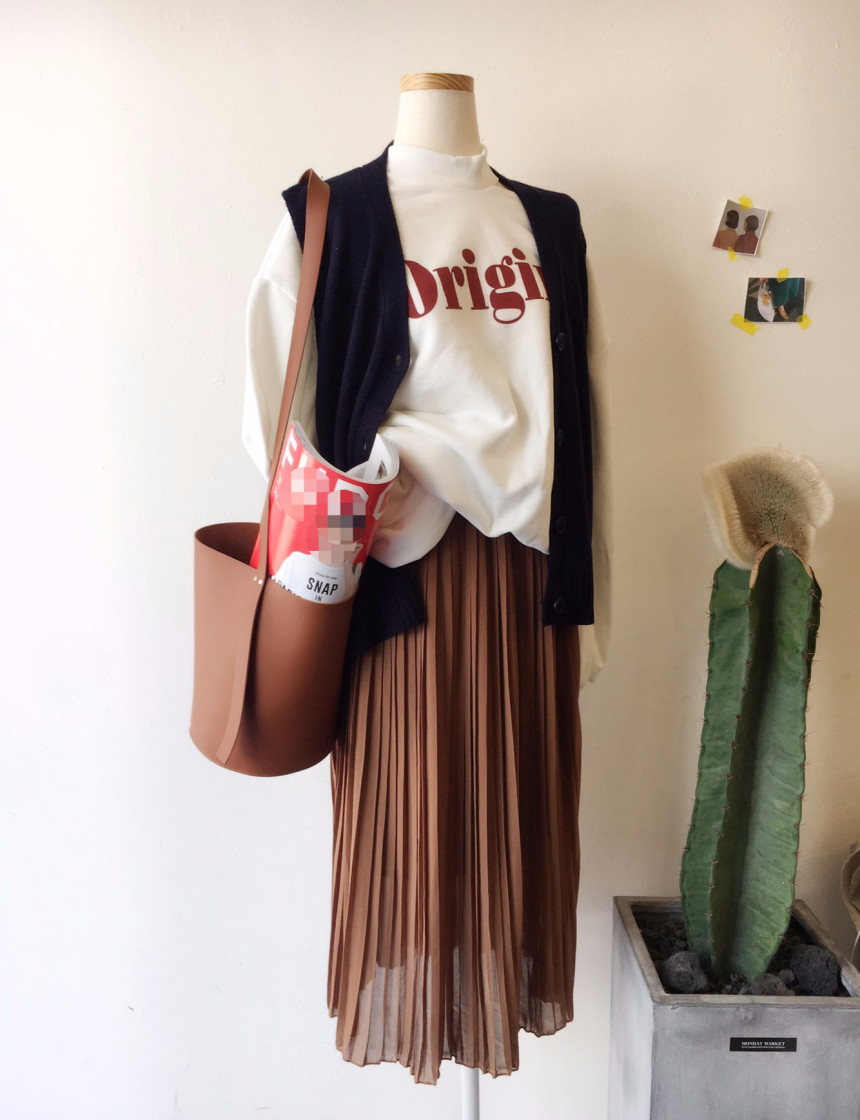 Pure Pleated Chiffon Long Skirt 30-to-2 Women Brie