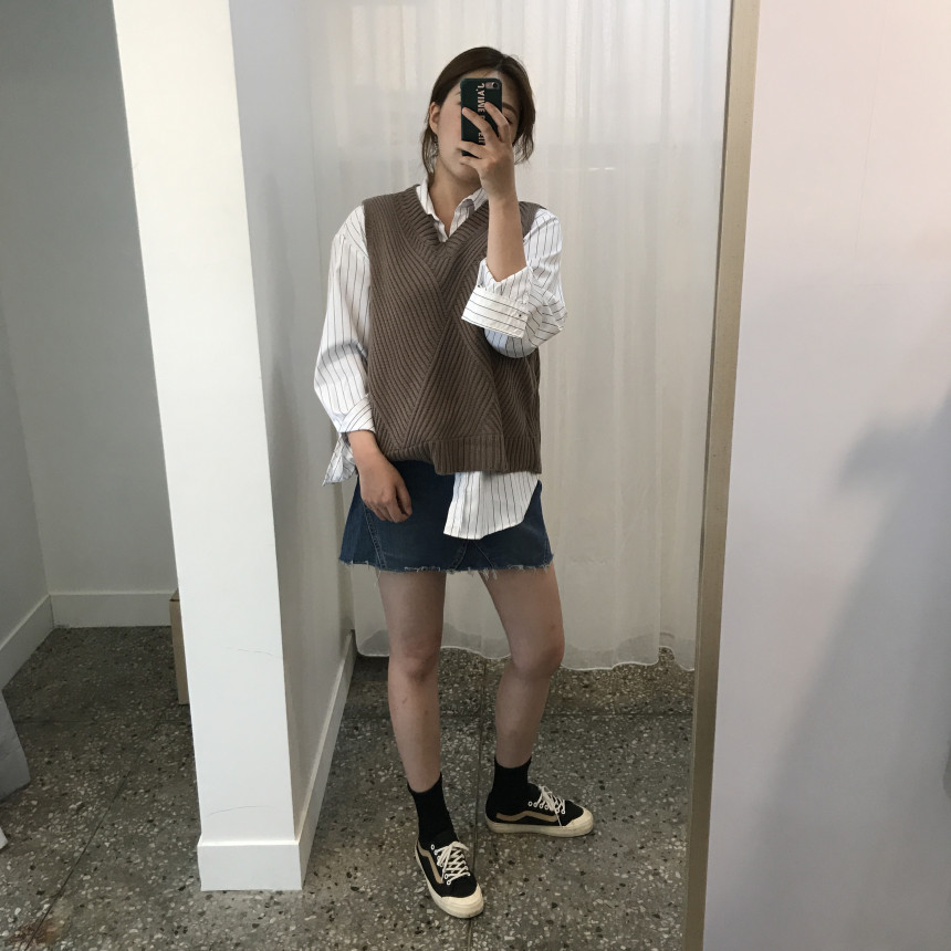 Denim Skirt This line Denim skirt Chinchilla Mini 