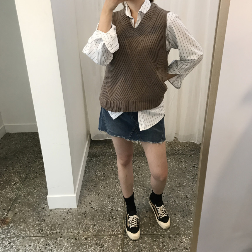 Denim Skirt This line Denim skirt Chinchilla Mini 