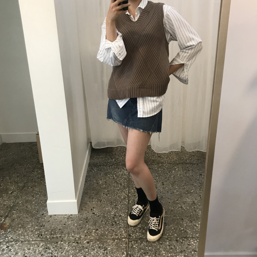 Denim Skirt This line Denim skirt Chinchilla Mini 