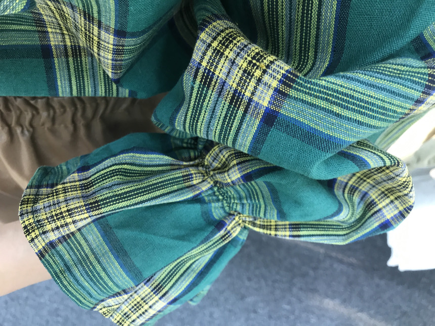 Women Blouses Checkup Ruffle Blouse