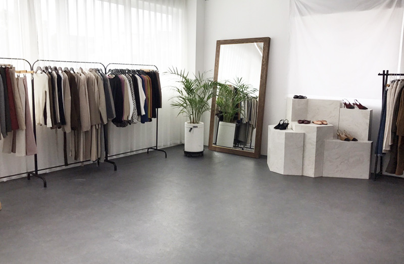 Real Rex Two-tone muffler C170105016-32 Women's