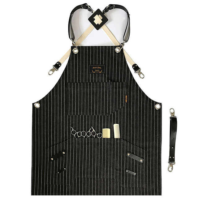 죠니 블랙스트라이프 칸데오레더 공방 미용실 카페 미용사 바리스타 앞치마 미술 가죽 앞치마