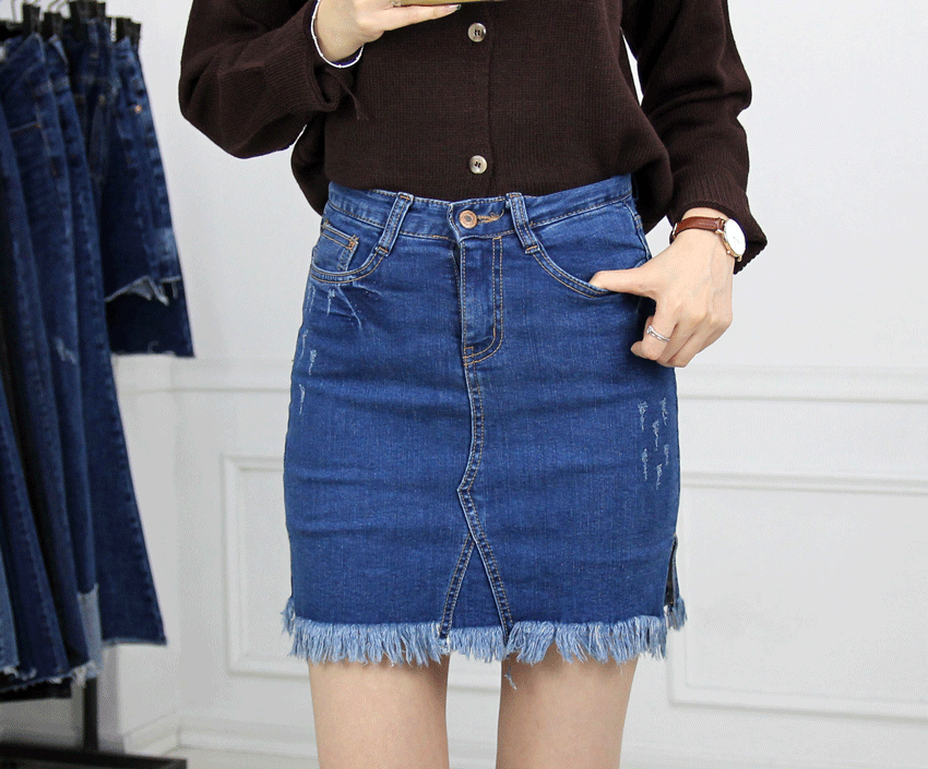 Denim Skirt Part 3 Surgery H Line Pants Skirt Culo