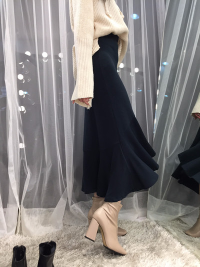 Chalang Mermaid long skirt 30s female bending autu
