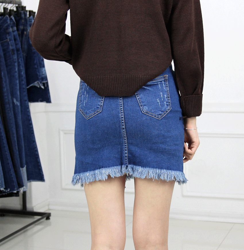Denim Skirt Part 3 Surgery H Line Pants Skirt Culo