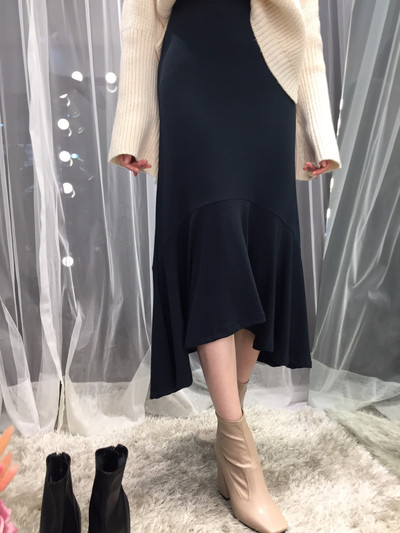 Chalang Mermaid long skirt 30s female bending autu