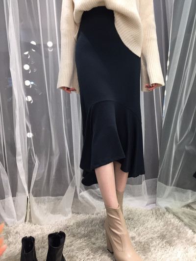 Chalang Mermaid long skirt 30s female bending autu