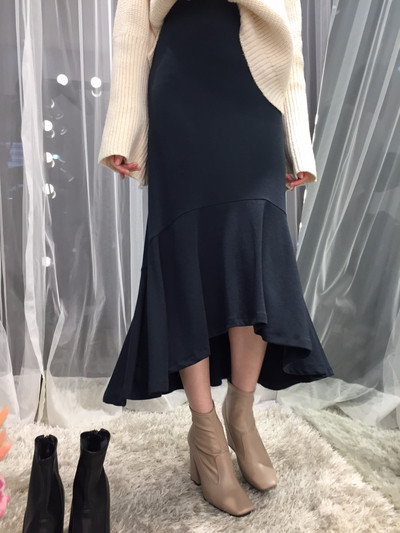 Chalang Mermaid long skirt 30s female bending autu