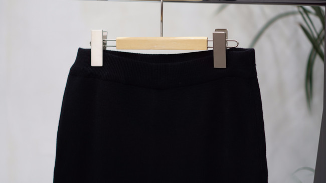 Three-color knit long skirts 40 Women's three-c