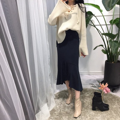Chalang Mermaid long skirt 30s female bending autu