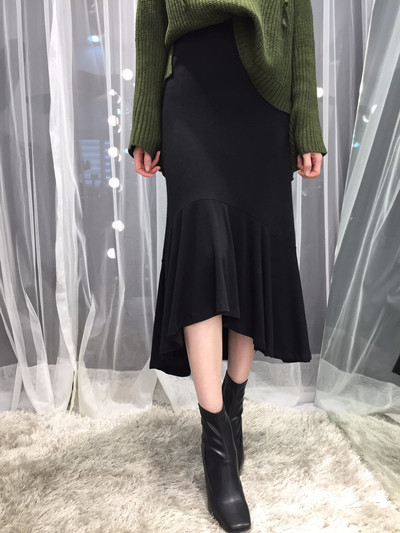 Chalang Mermaid long skirt 30s female bending autu