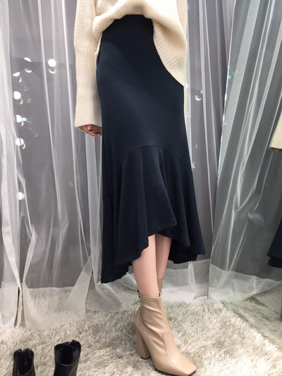 Chalang Mermaid long skirt 30s female bending autu