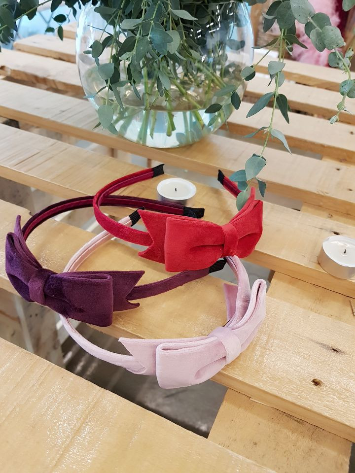 Hair Accessories Red Velvet Hair Band 3colors Snow