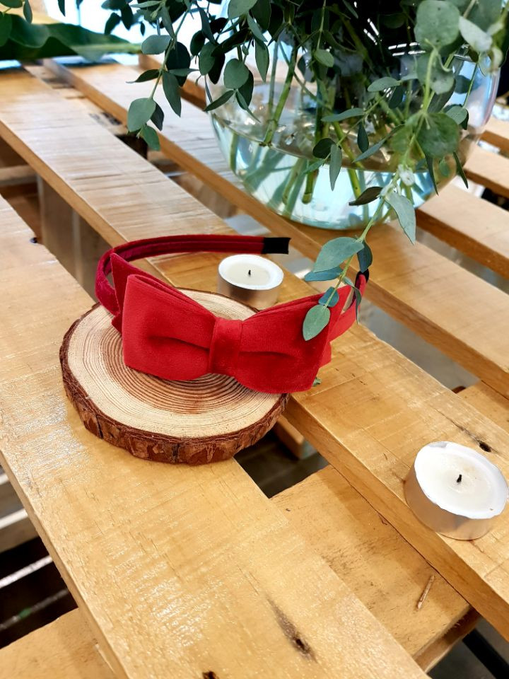 Hair Accessories Red Velvet Hair Band 3colors Snow