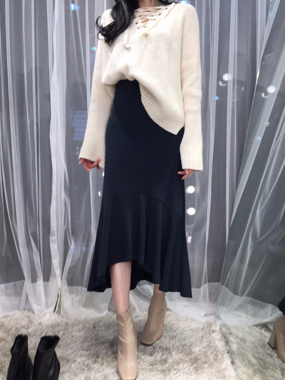 Chalang Mermaid long skirt 30s female bending autu