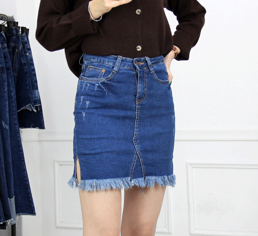 Denim Skirt Part 3 Surgery H Line Pants Skirt Culo