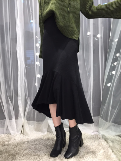 Chalang Mermaid long skirt 30s female bending autu