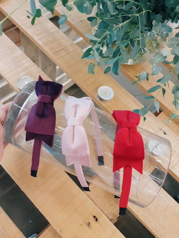 Hair Accessories Red Velvet Hair Band 3colors Snow