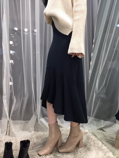 Chalang Mermaid long skirt 30s female bending autu
